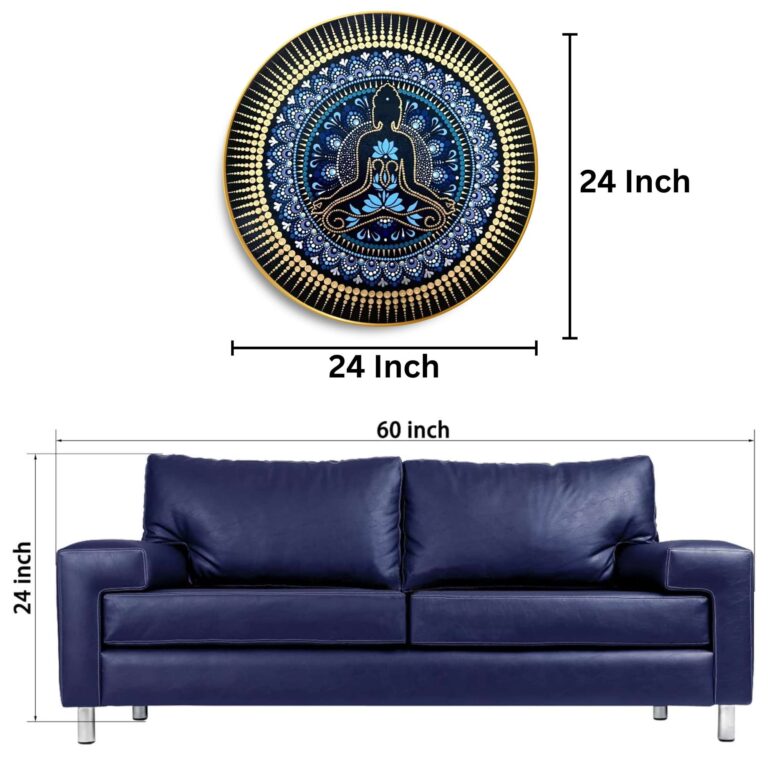 Round Wall Painting &ndash; Elegant Traditional & Contemporary Wall Art for Living Room, Bedroom & Office D&eacute;cor