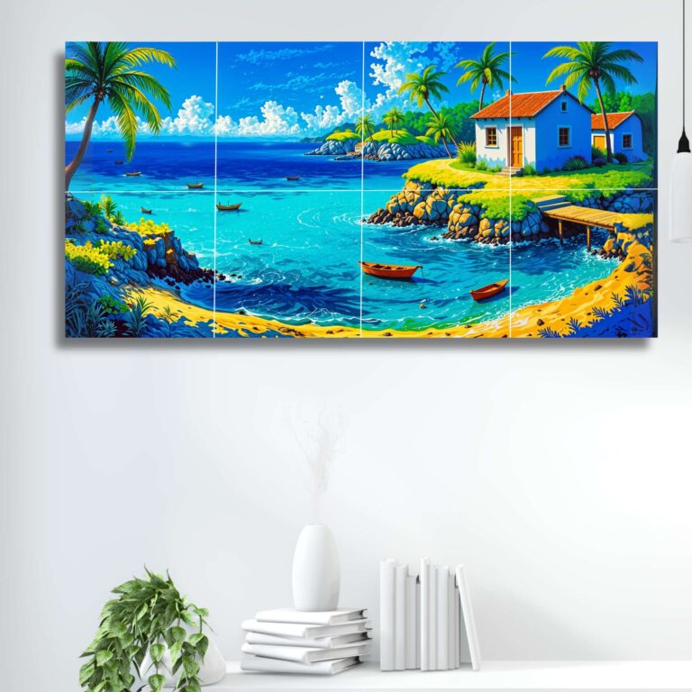 Bedroom Wall Painting | Elegant Modern Wall Art for Home D&eacute;cor | Premium Decorative Painting