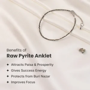 Raw Pyrite Anklet