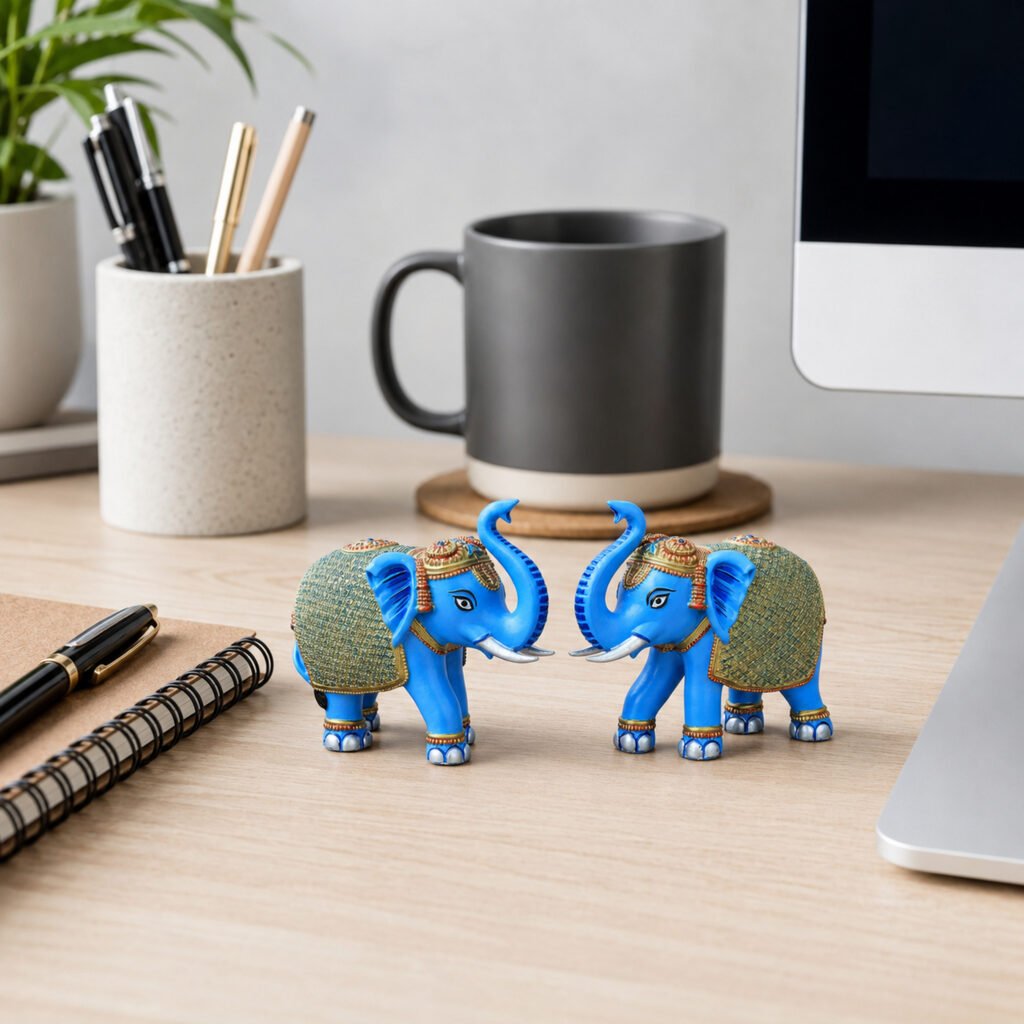 Elephant Statues with Trunk Up
