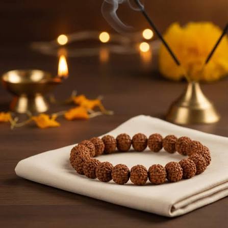 Home 40 5 Mukhi Rudraksha Bracelet – Traditional Rudraksha Bracelet for Peace & Spiritual Well-Being